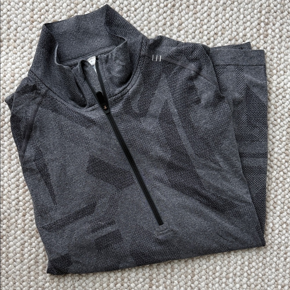 lululemon athletica Gray Quarter-Zip Sweatshirt